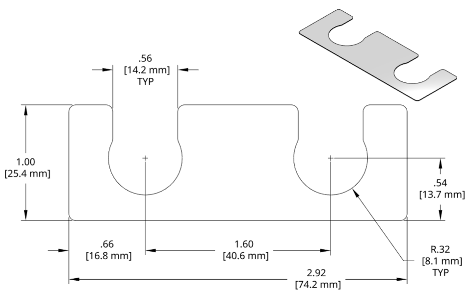 DSCH013 Series Shim Drawing