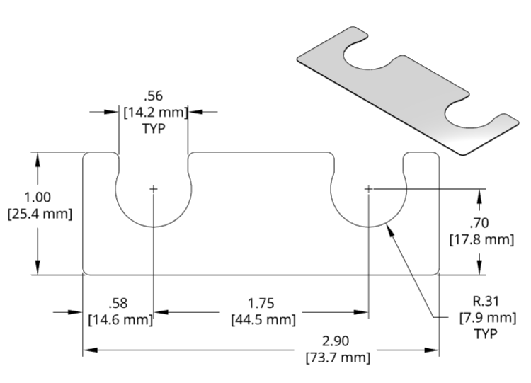 DSCH014 Series Shim Drawing