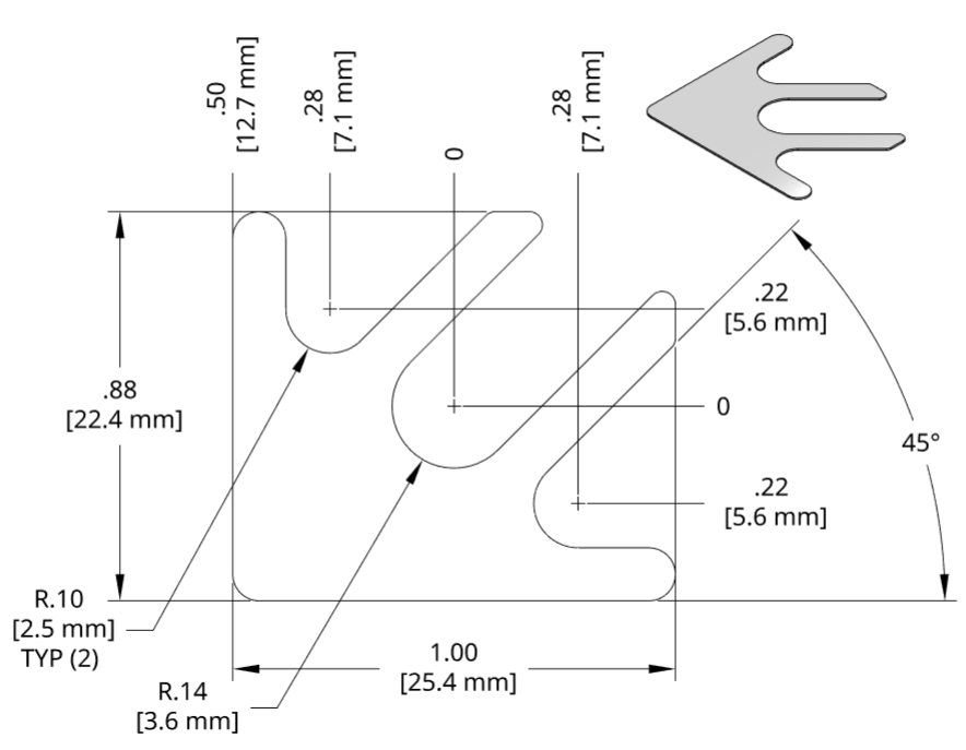 DSCH016 Series Shim Drawing