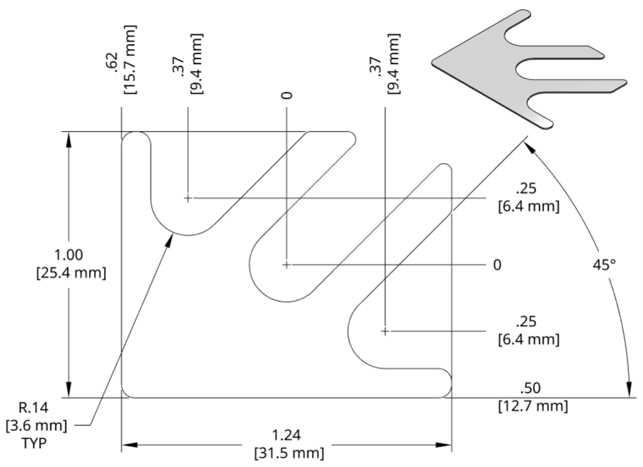 DSCH017 Series Shim Drawing