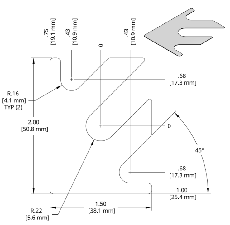 DSCH020 Series Shim Drawing