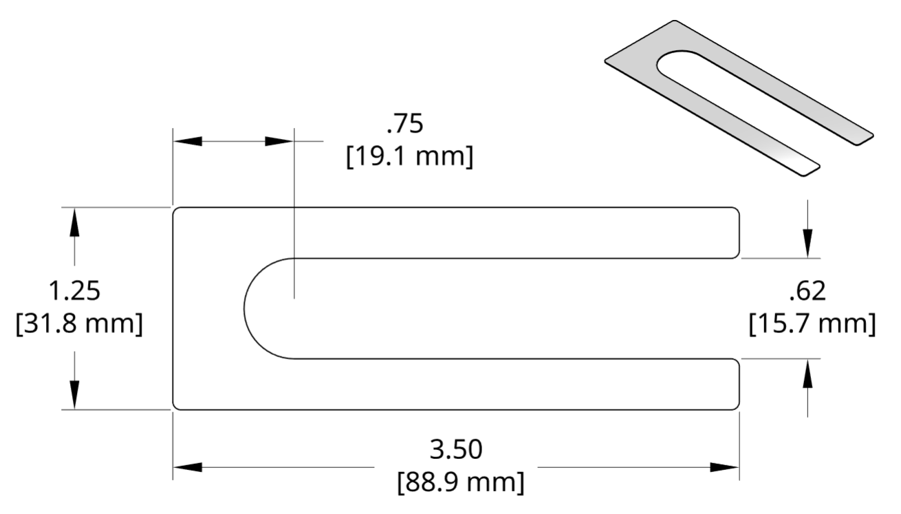 DSCH021 Series Shim Drawing