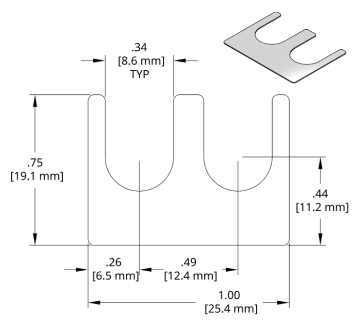 DSCH027 Series Shim Drawing