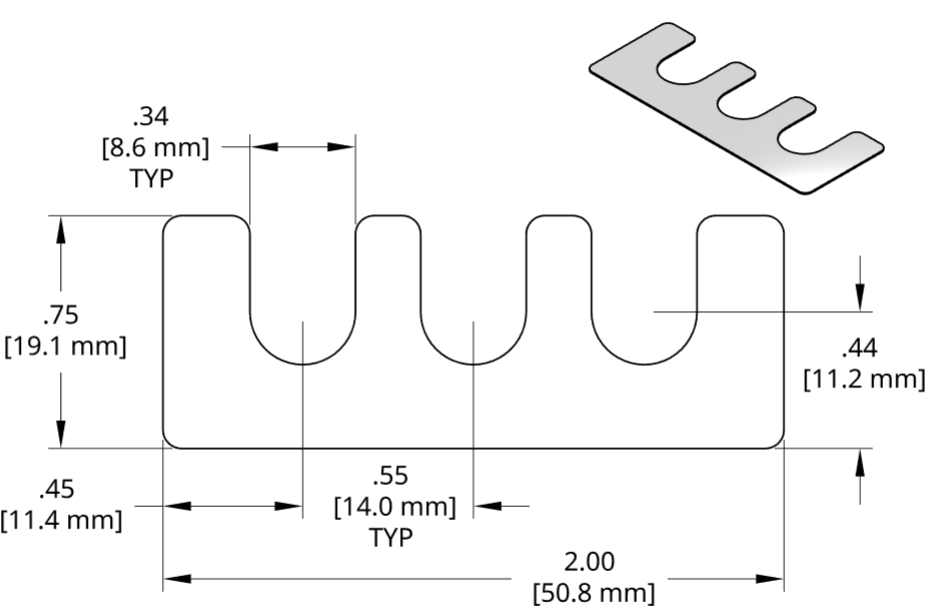 DSCH028 Series Shim Drawing