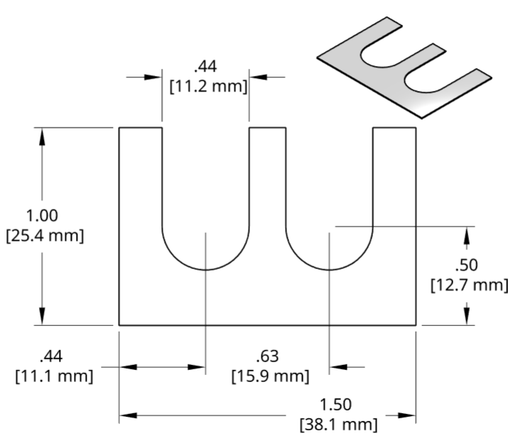 DSCH030 Series Shim Drawing