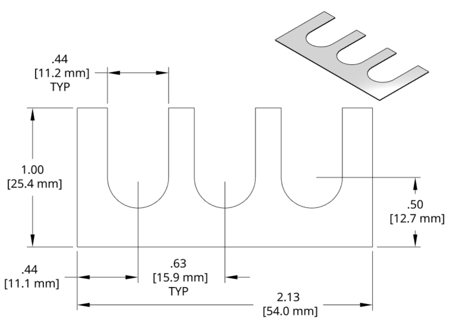 DSCH031 Series Shim Drawing