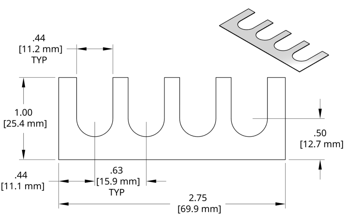 DSCH032 Series Shim Drawing