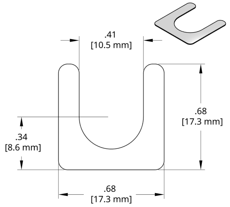 DSCH035 Series Shim Drawing