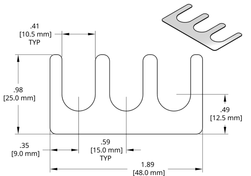 DSCH038 Series Shim Drawing