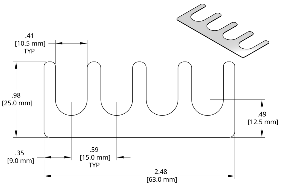 DSCH039 Series Shim Drawing