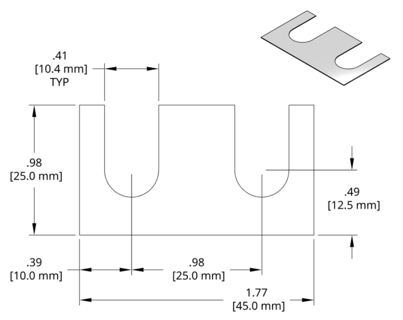 DSCH041 Series Shim Drawing