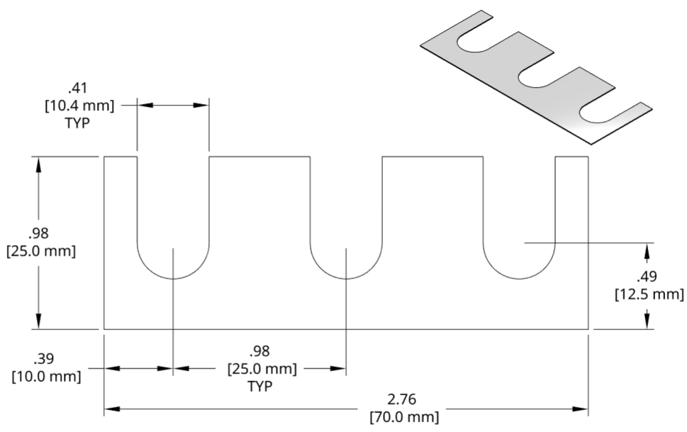 DSCH042 Series Shim Drawing