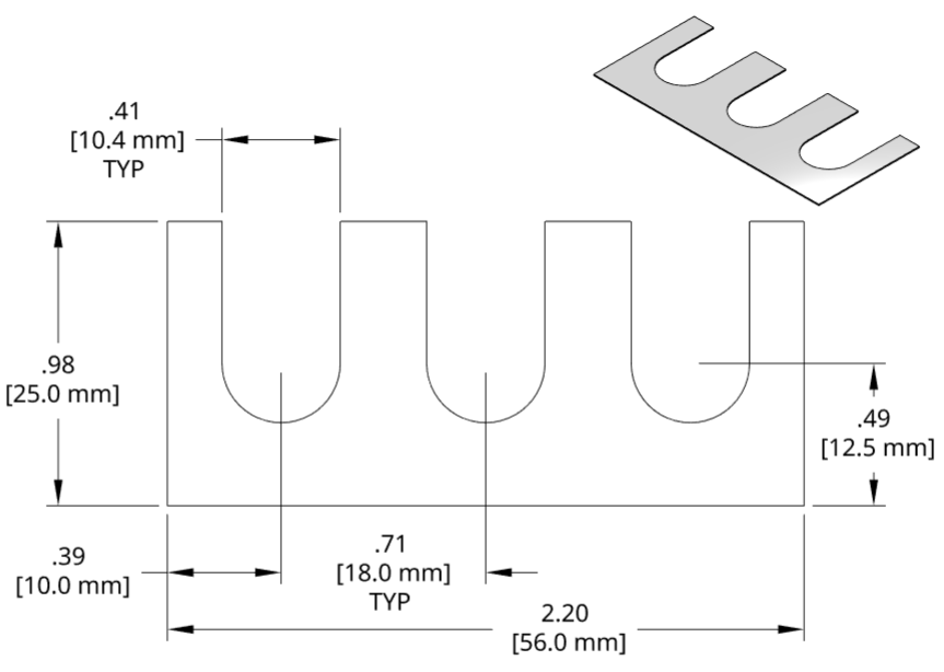 DSCH043 Series Shim Drawing