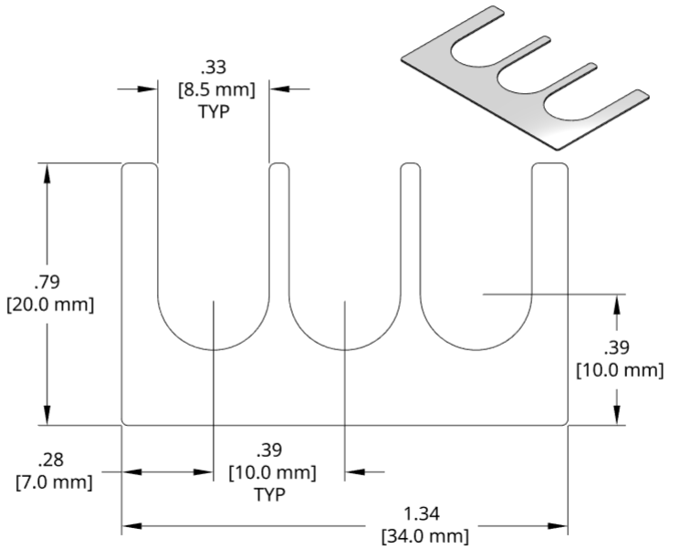 DSCH046 Series Shim Drawing