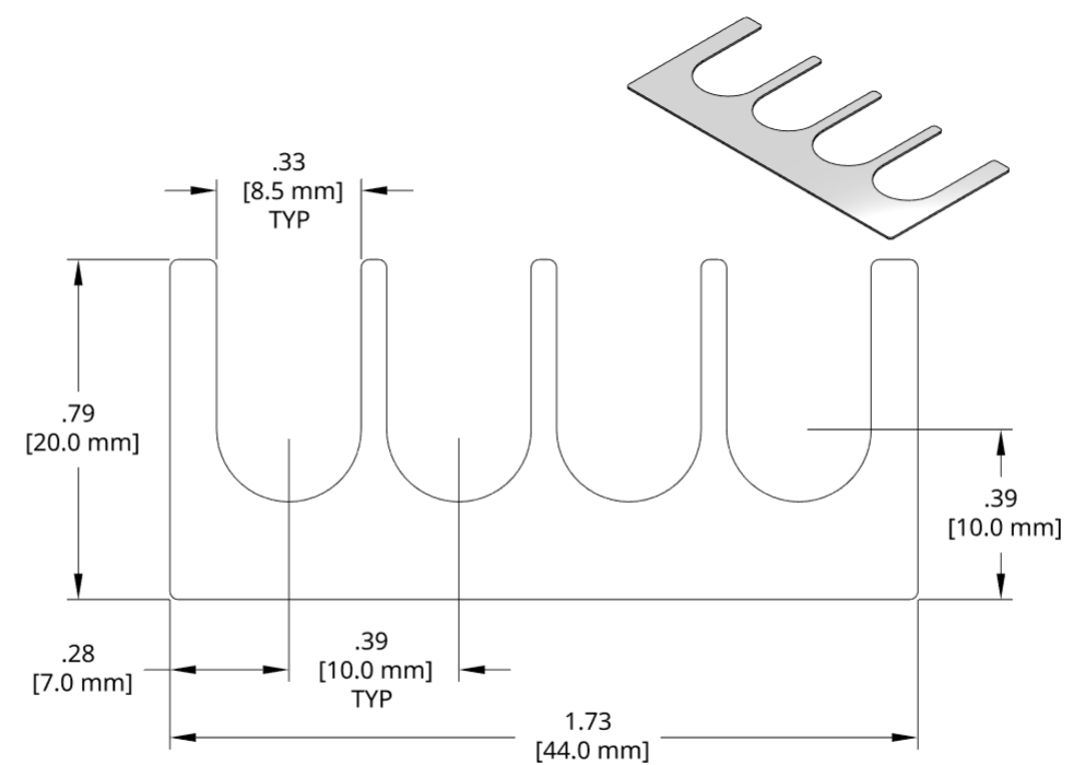 DSCH047 Series Shim Drawing