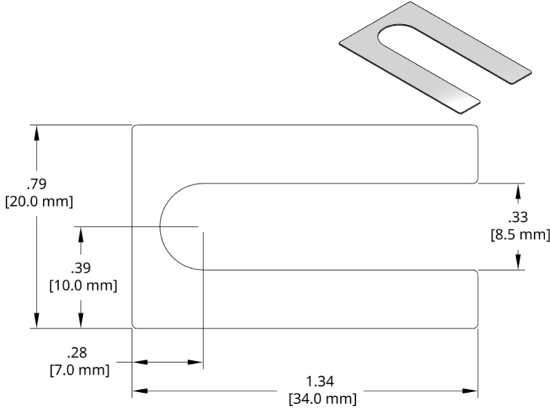 DSCH048 Series Shim Drawing