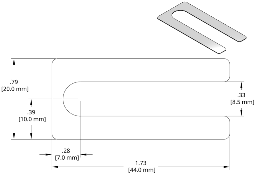 DSCH049 Series Shim Drawing