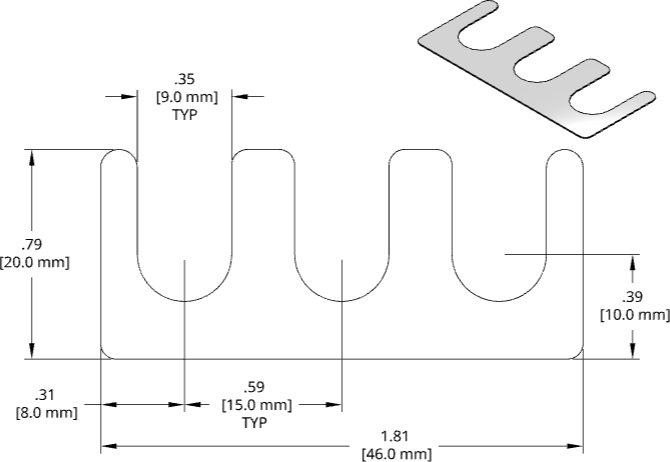 DSCH050 Series Shim Drawing