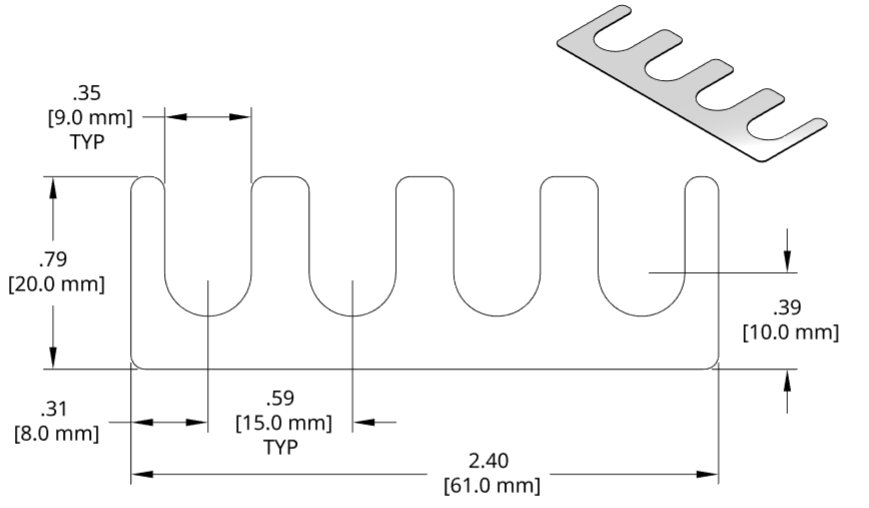 DSCH051 Series Shim Drawing