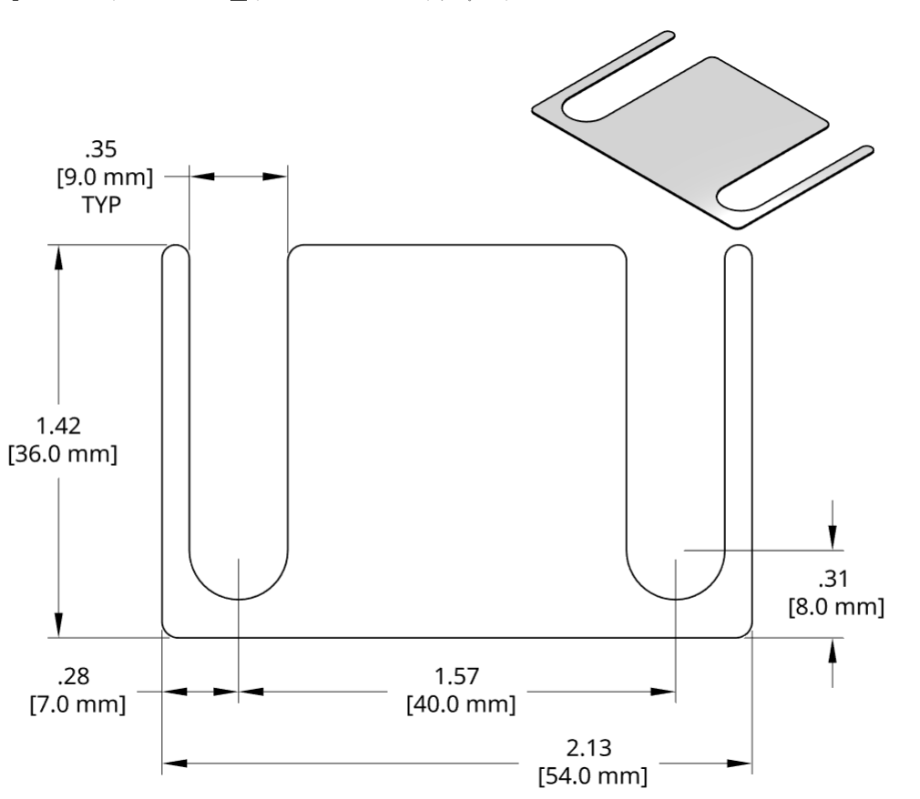 DSCH052 Series Shim Drawing