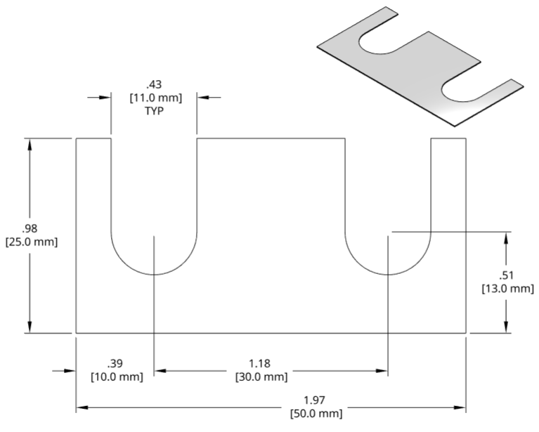 DSCH053 Series Shim Drawing