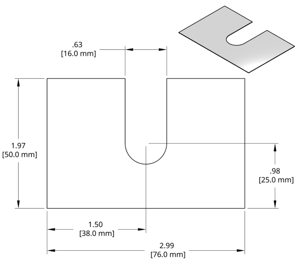 DSCH055 Series Shim Drawing