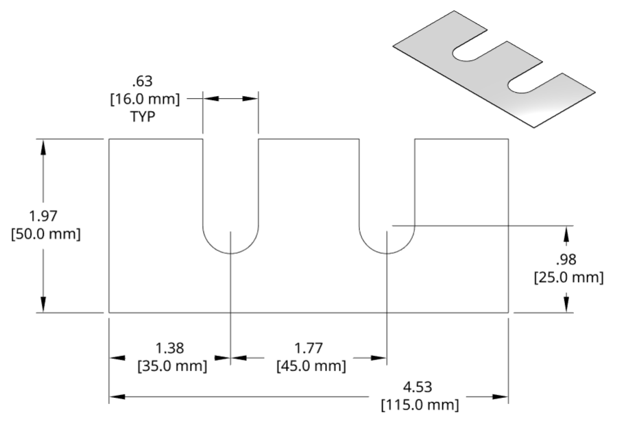 DSCH056 Series Shim Drawing