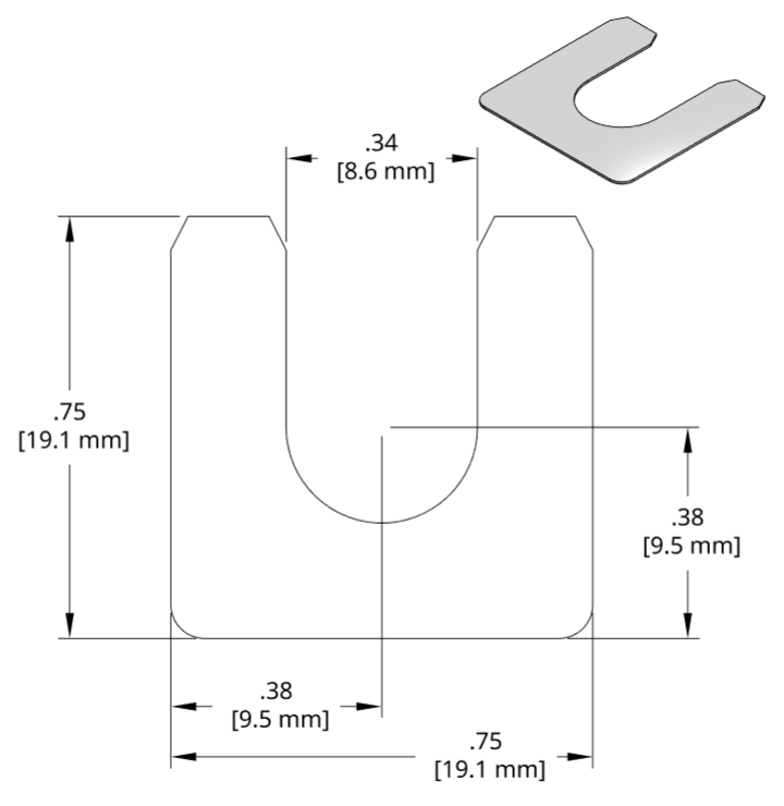 DSCH057 Series Shim Drawing