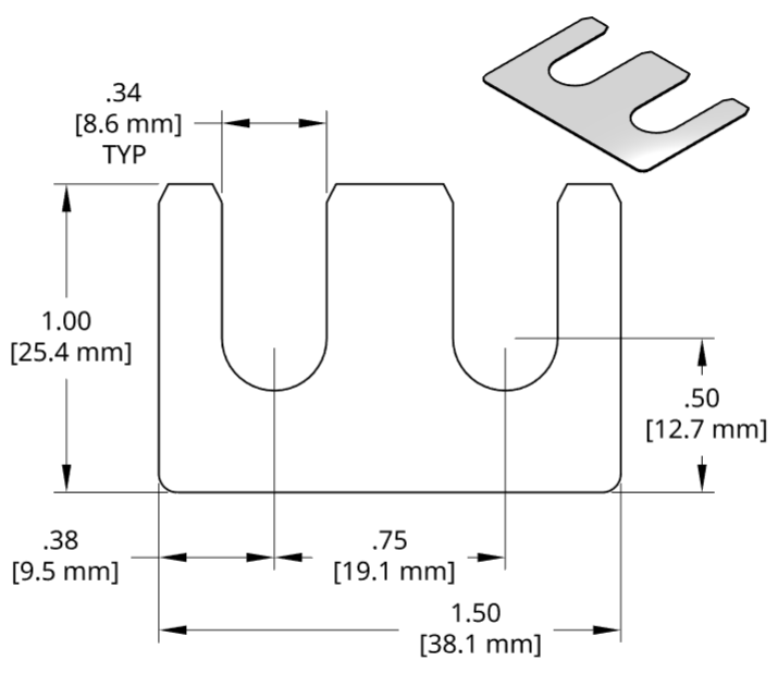 DSCH058 Series Shim Drawing