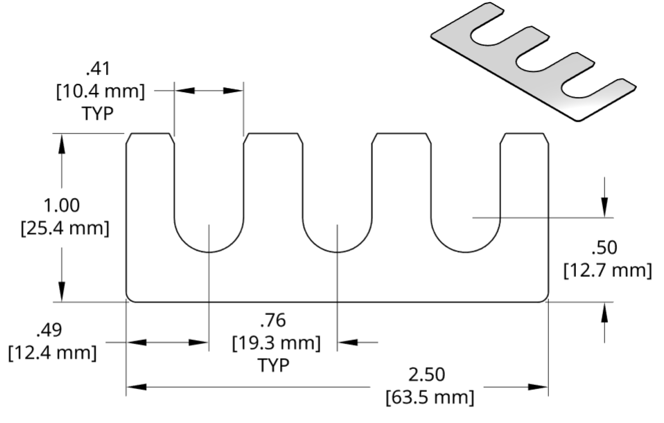 DSCH059 Series Shim Drawing