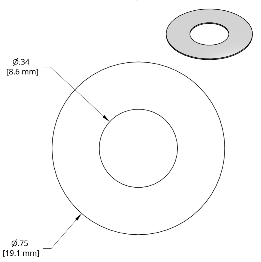 DSCH063 Series Shim Drawing