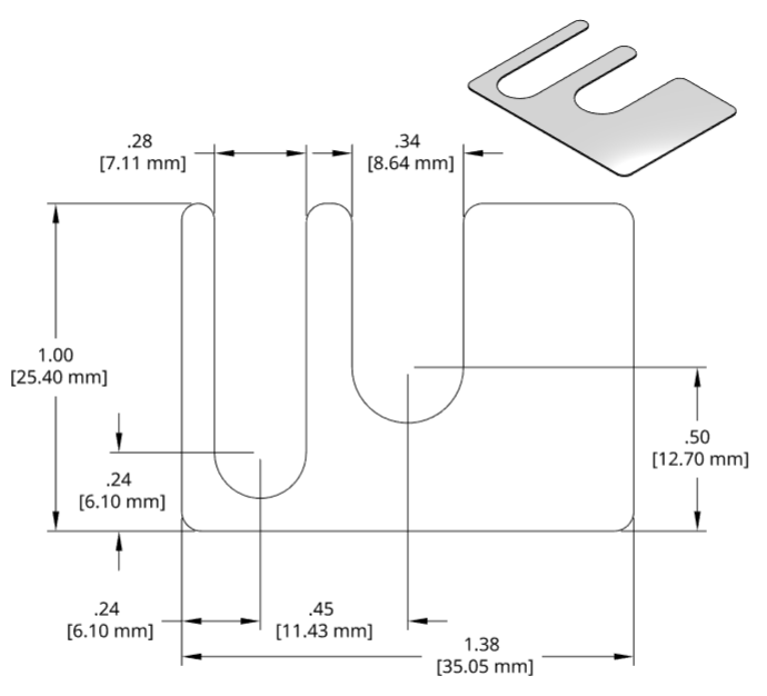 DSCH067 Series Shim Drawing