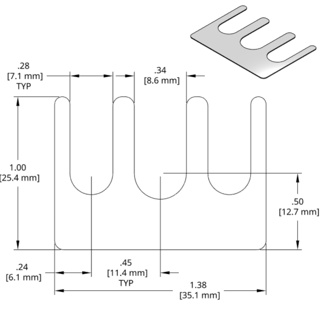 DSCH068 Series Shim Drawing