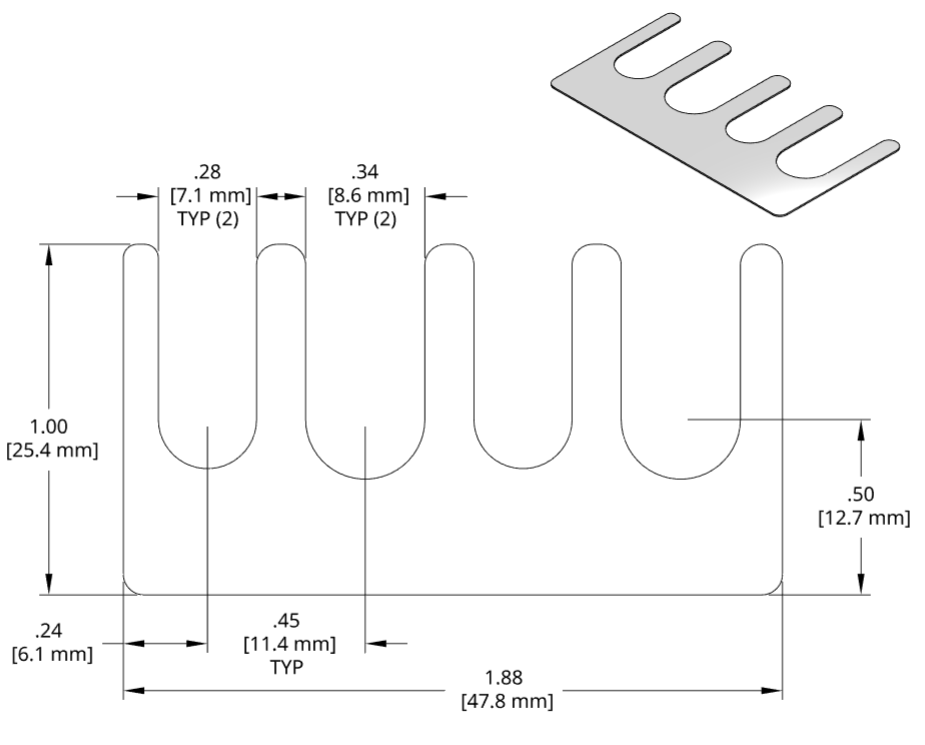 DSCH069 Series Shim Drawing