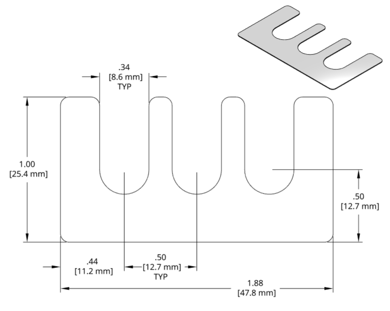 DSCH070 Series Shim Drawing