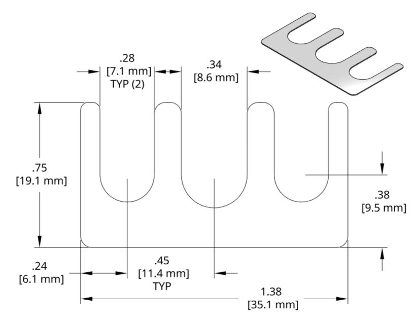 DSCH071 Series Shim Drawing