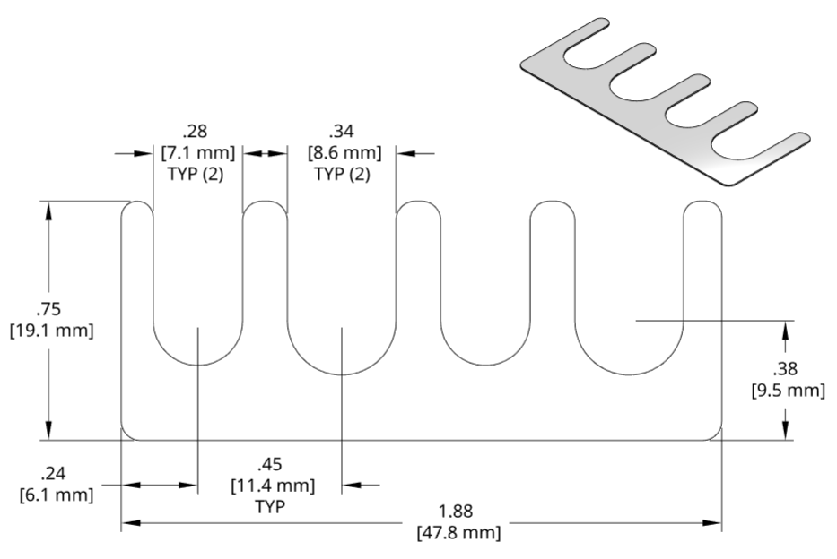 DSCH072 Series Shim Drawing