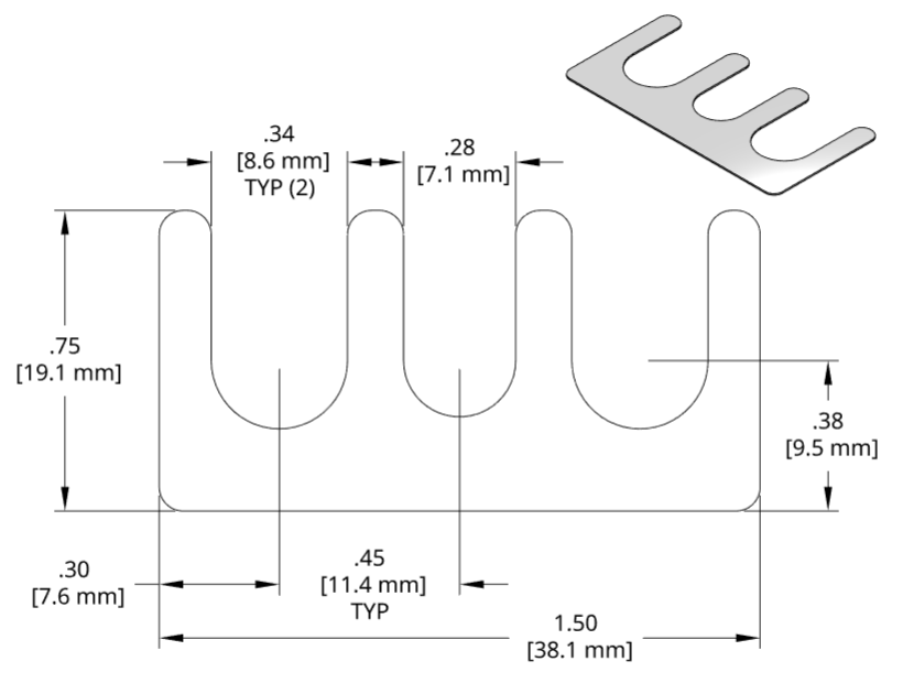 DSCH073 Series Shim Drawing