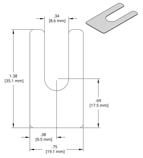 DSCH075 Series Shim Drawing