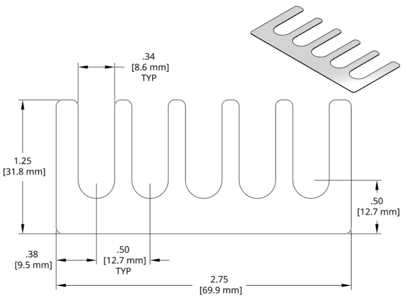 DSCH076 Series Shim Drawing