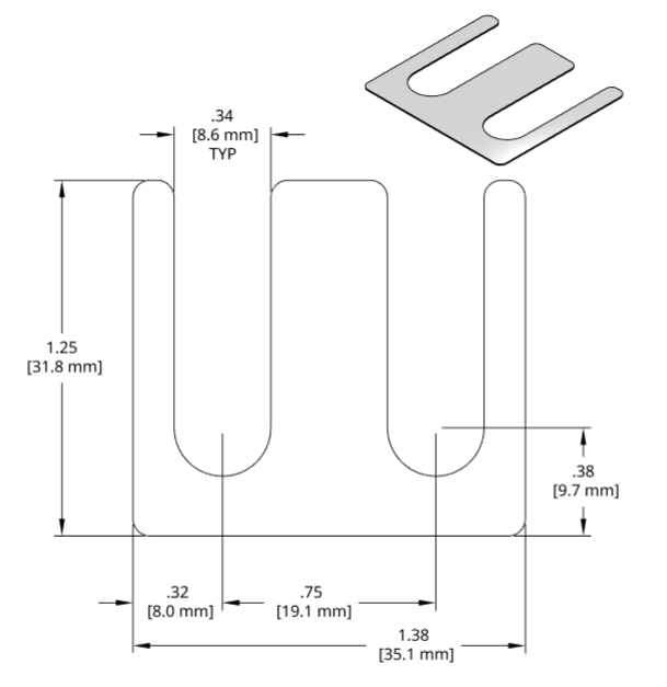 DSCH077 Series Shim Drawing