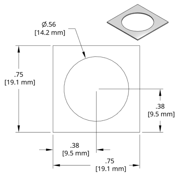 DSCH083 Series Shim Drawing