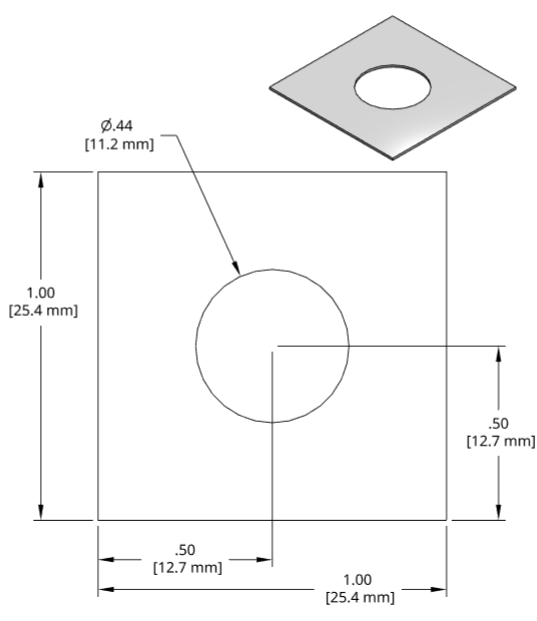 DSCH086 Series Shim Drawing