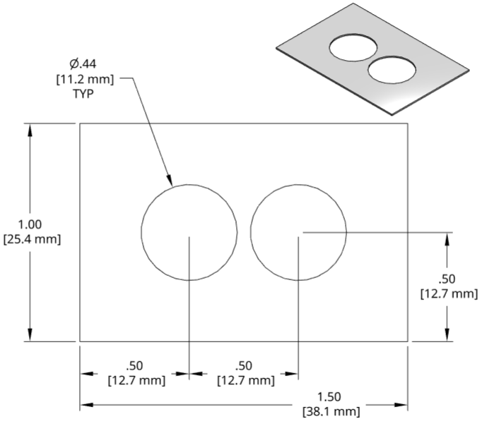 DSCH087 Series Shim Drawing