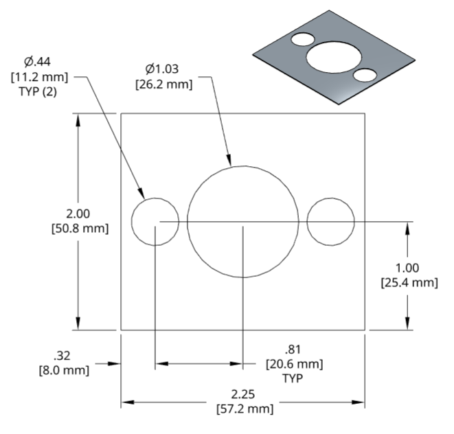 DSCH091 Series Shim Drawing