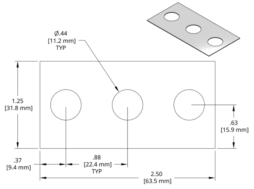 DSCH095 Series Shim Drawing