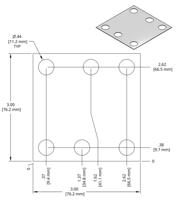 DSCH100 Series Shim Drawing