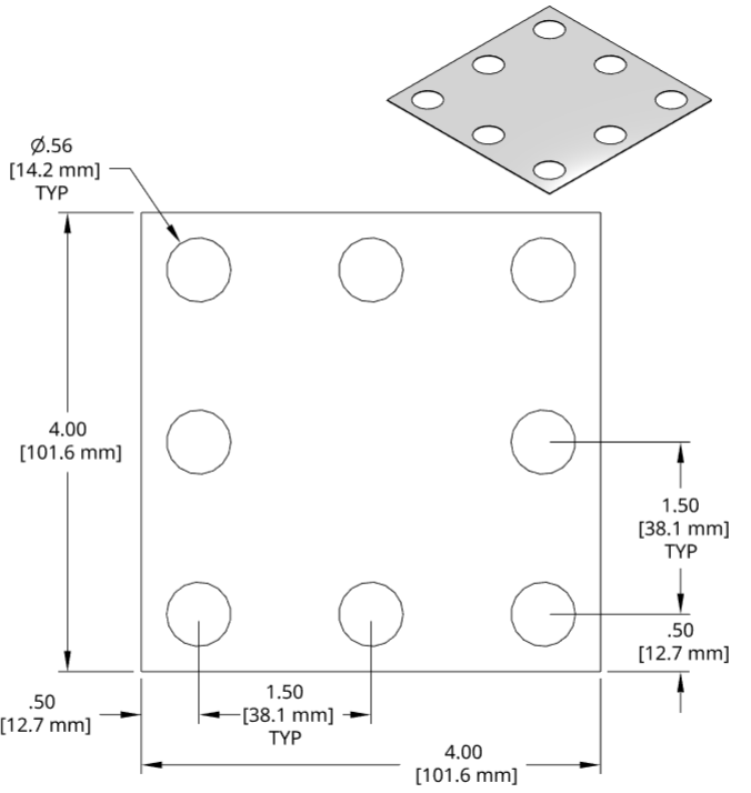 DSCH104 Series Shim Drawing