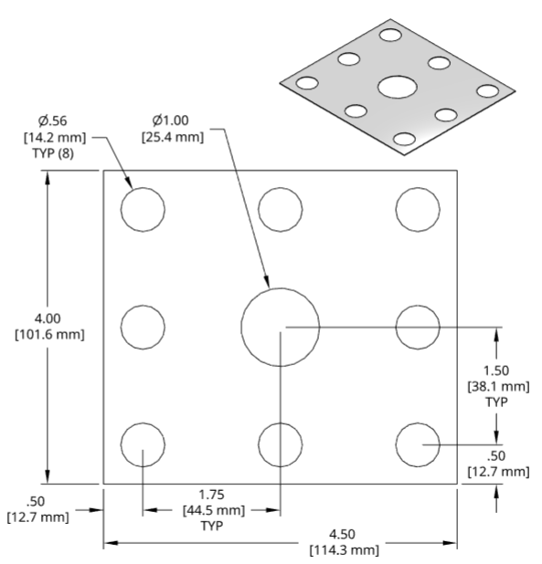 DSCH105 Series Shim Drawing