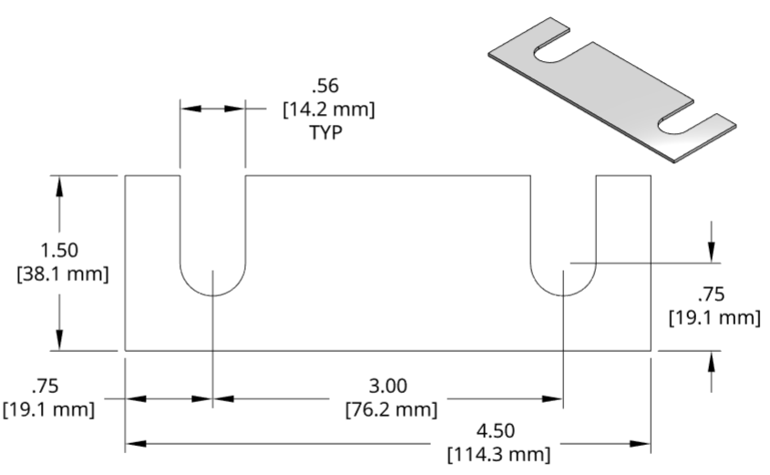 DSCH108 Series Shim Drawing